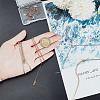 12Pcs 3 Colors 304 Stainless Steel Cable Chains Bracelet Making BJEW-DR0001-03-3