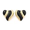 PVD Vacuum Plating Golden 304 Stainless Steel Stud Earrings for Women EJEW-Z068-07G-2