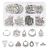 48Pcs 12 Styles Alloy Links PALLOY-SC0003-61AS-1