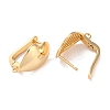 Brass Hoop Earrings Findings KK-B105-05G-02-2