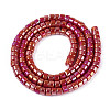 AB Color Plated Opaque Glass Beads Strands GLAA-T026-2x4mm-P03-2