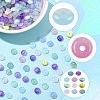 120Pcs 2 Colors Baking Paint Imitation Jade Glass Beads DGLA-FS0001-21A-3