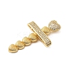 Brass Micro Pave Cubic Zirconia Pendants KK-A266-05D-G-2