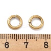 Ion Plating(IP) 304 Stainless Steel Open Jump Rings X-STAS-M081-02G-03-4