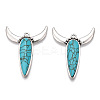 Synthetic Turquoise Pendants FIND-TADZ0001-10AS-1