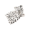 Wolf Tibetan Style Alloy Pendants TIBEP-S295-64AS-RS-3