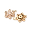 Brass Micro Pave Cubic Zirconia Pendants ZIRC-L105-04C-G-2