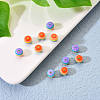 50Pcs Transparent Stripe Resin Beads RESI-YW0001-02C-6