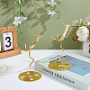 Zinc Alloy Crystal Rock Display Easels ODIS-WH0038-297G-4
