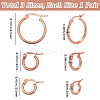 3 Styles 201 Stainless Steel Hoop Earrings EJEW-SP0001-04-2