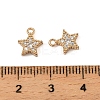 Brass Micro Pave Cubic Zirconia Pendants KK-K374-17G-3