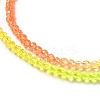 Transparent Gradient Color Glass Beads Strands LS-GLAA-H021-01B-09-3