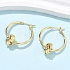 Brass Twist Hoop Earrings for Women EJEW-L297-01A-G-2