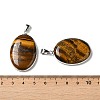 Natural Tiger Eye Pendants G-M415-01P-05-3