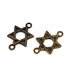 Tibetan Style Alloy Connector Charms TIBE-B003-20AB-2