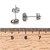 304 Stainless Steel Stud Earrings for Women EJEW-G459-01C-P-3