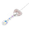 Natural Rose Quartz Big Pendants X-G-N333-008C-2