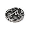 Rune Letters Alloy Pendants PALLOY-S193-01AS-04-2