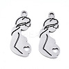 Mother's Day 201 Stainless Steel Pendants STAS-S081-039-1
