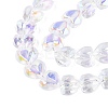 Electroplate Transparent Glass Beads Strands X1-EGLA-N056-01A-13-3