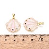 Brass Micro Pave Colorful Cubic Zirconia and Enamel Pendants KK-T075-92A-G-3