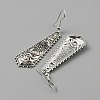 3 Pair 3 Style Tibetan Style Alloy Geometry Dangle Earrings for Women EJEW-WH0047-70D-2