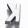 Alloy Letter Slide Charms RB-F034-01K-P-RS-2