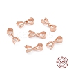 925 Sterling Silver Ice Pick Pinch Bails STER-Z001-015RG-4