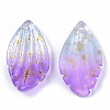 Two Tone Transparent Spray Painted Glass Pendants X-GLAA-T017-03A-B02-3