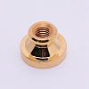 Blank Wax Seal Brass Stamp Head AJEW-WH0162-34E-G-1