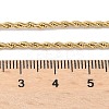 304 Stainless Steel Rope Chain Necklaces X-NJEW-F226-03G-02-2