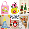 7Pcs 7 Colors Non-woven Felt Fabric DIY-CP0012-69D-4