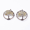 Natural Citrine Pendants G-E419-11R-1