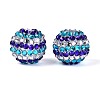 Acrylic with Resin Rhinestone Beads OACR-T030-21A-1