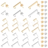 DICOSMETIC 36Pcs 6 Style 304 Stainless Steel Stud Earring Findings STAS-DC0001-41-1