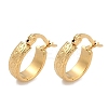 304 Stainless Steel Thick Hoop Earrings EJEW-E158-21G-3