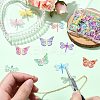 40Pcs 10 Styles Spray Painted 430 Stainless Steel Filigree Pendants STAS-CJ0002-53-5