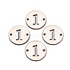 Unfinished Natural Poplar Wood Links Connectors WOOD-S045-138B-1-1