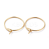 316 Surgical Stainless Steel Hoop Earrings Findings X-STAS-K146-039-15mm-G-1