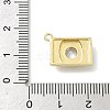 Brass Pave Clear Cubic Zirconia Charms KK-G548-08G-3