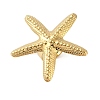 Starfish 304 Stainless Steel Adjustable Rings for Women RJEW-P125-02G-1
