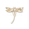 Rhinestone Dragonfly Brooch Pin LS-JEWB-M026-02G-2