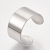 304 Stainless Steel Cuff Rings STAS-T045-22B-P-3
