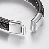 Braided Leather Cord Bracelets X-BJEW-H561-07F-3