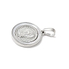 Brass Pave Natural White Shell Pendants KK-S522-06C-P-2