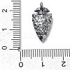 925 Sterling Silver Pendants with Jump Rings STER-R001-03S-03-3