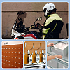 4 Sheets 2 Colors PVC Self Adhesive Digital Label Stickers DIY-FG0005-31-6