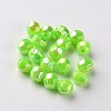 AB Color Plated Eco-Friendly Poly Styrene Acrylic Round Beads TACR-L004-10mm-46-1
