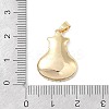 Brass Micro Pave Clear Cubic Zirconia Pendants KK-P273-08G-3