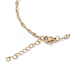 Ion Plating(IP) 304 Stainless Steel Dapped Link Chain Bracelets for Men Women STAS-B039-06G-3
